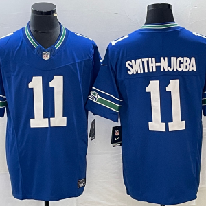 seahawks retro 11 blue jersey