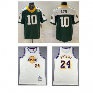 packers jersey and lakers jersey