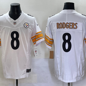 steelers white #8 rodgers jersey