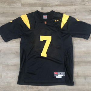 usc black 7 football jersey