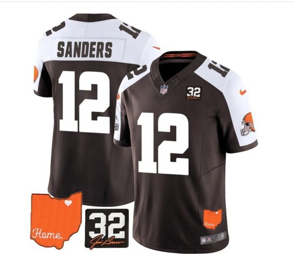 browns 12 sanders jersey