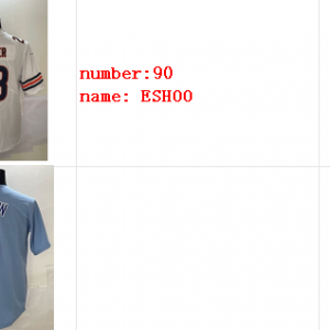 one bears custom jersey and one cubs 6 shaw jersey