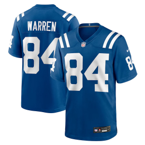 Men's Tyler Warren Royal Indianapolis Colts 2025 NFL Draft  Jersey