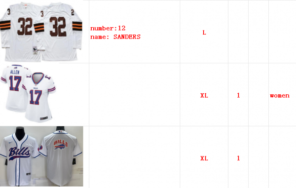 bills 3 jerseys