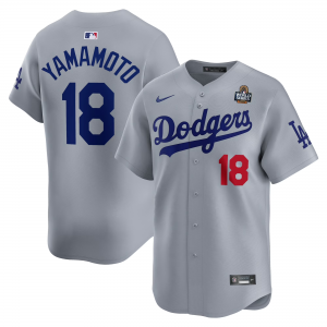dodgers gray 18 yamamoto jersey