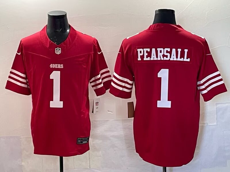 Men's Ricky Pearsall Scarlet San Francisco 49ers Game Jersey
